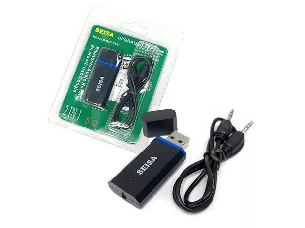 &+ RECEPTOR Y EMISOR BLUETOOTH USB AUTOMOVIL O EQUIPO BLS-BT01